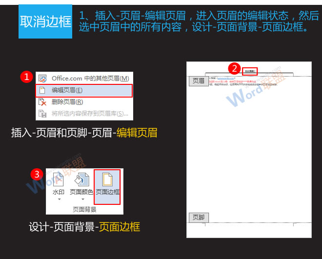 页面边框